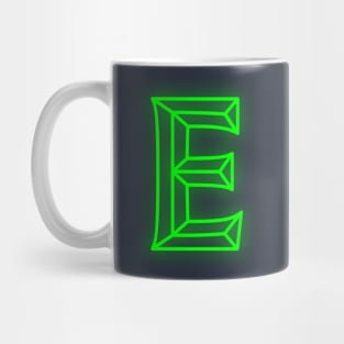 Letter E Letter Art Mug